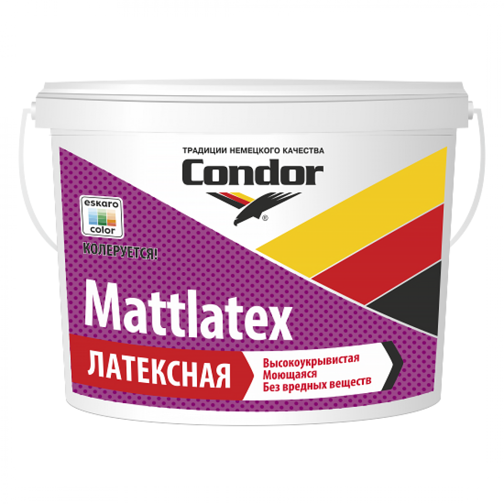 Водоэмаль интерьерная Condor Mattlatex латексная ведро 3,75кг