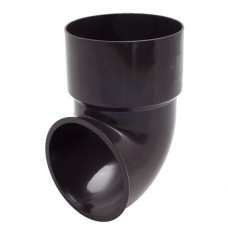 Колено стока FINEBER 80 RAL 8017