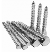 Шуруп по древесине шестигранная головка  6х140