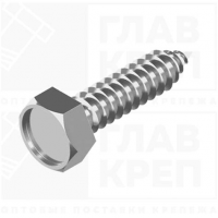 Шуруп-саморез В6Р с шестигранной головкой 5,5х 25