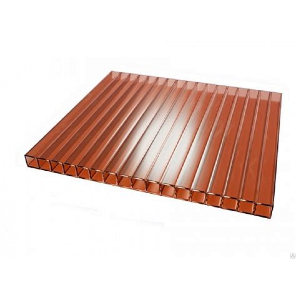 Поликарбонат Коричневый 10мм 2,1м*6м (не режем) Поликарбонат Коричневый 10мм 2,1м*6м (не режем)