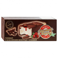 Мороженое эскимо В БЕЛЬГИЙСКОМ ШОКОЛАДЕ С КЛЮКВОЙ 80гр АКЦИЯ 25%