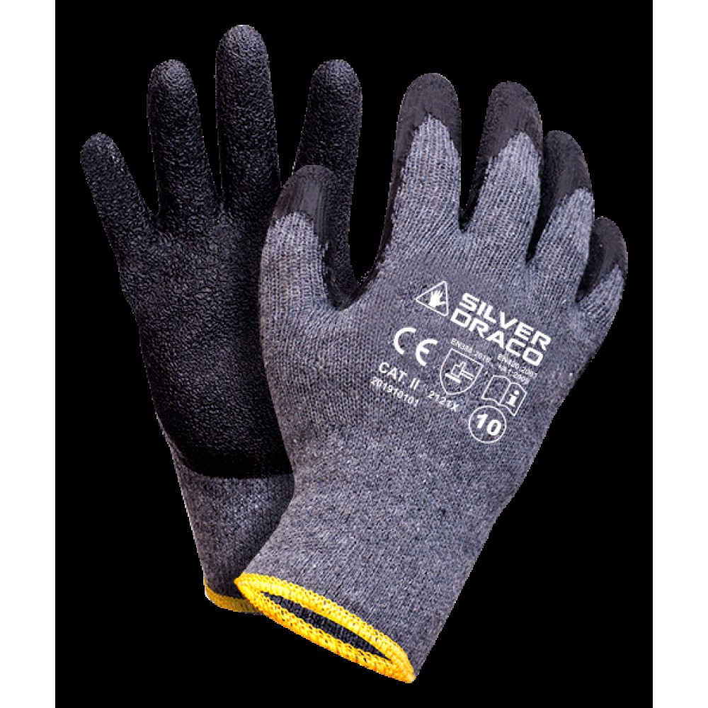 Перчатки х/б с латексным покрытием ладони утепленные р.10 04/55/80 Перчатки х/б с латексным покрытием ладони утепленные р.10 04/55/80