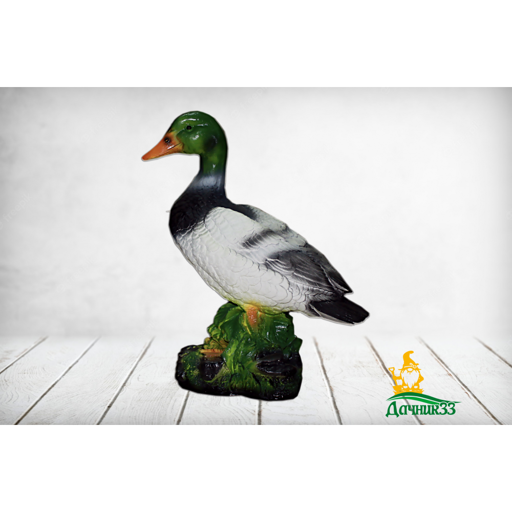 Фигура садовая полистоун Зайчик Борис серебро Ф340с