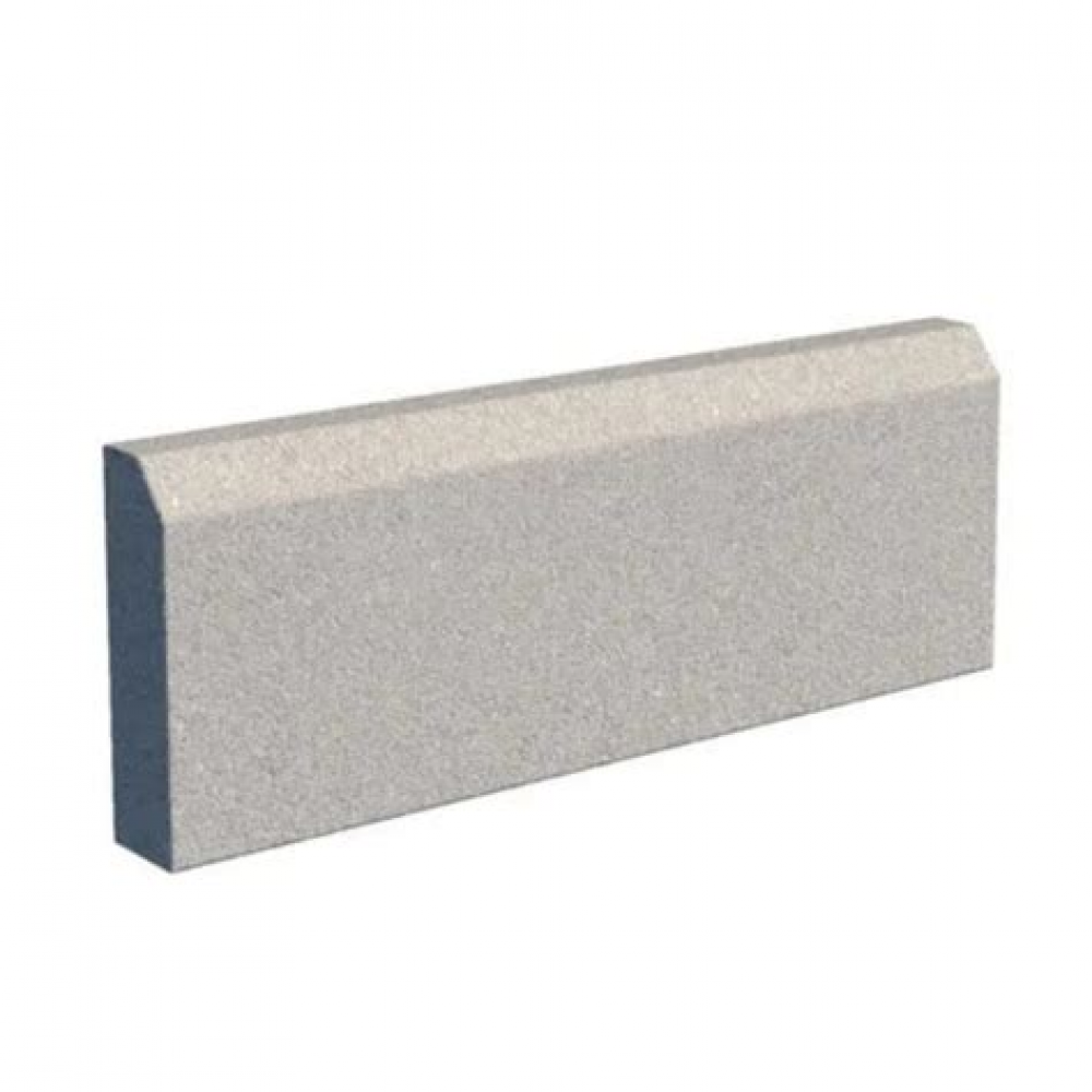 Бордюрный камень  8*100*20 тротуарный серый 