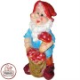 Фигура садовая Гном Колпачек синий 75*45 см 
