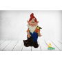 Фигура садовая Гном Колпачек синий 75*45 см 