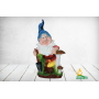 Фигура садовая Гном Колпачек синий 75*45 см 