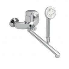 Смеситель для ванны MAYFAIR шаровый, длинный нос, с дивертором на корпусе (87118)