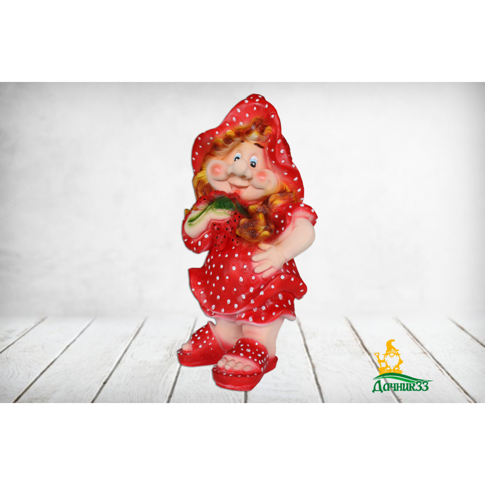 Фигура садовая Девочка-Клубничка 52*32*27 см АКЦИЯ 15% Фигура садовая Девочка-Клубничка 52*32*27 см АКЦИЯ 15%