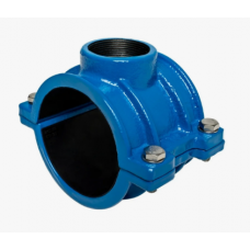 Седло(обойма)для ПВХ/ПЭ труб с резьбовым отводом 110х1"