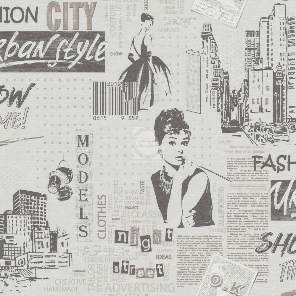 Обои бумажные 0,53*10,05 Кутюр 6312-5 