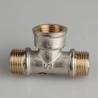 Тройник латунь   3/4"РН/РВ/РН