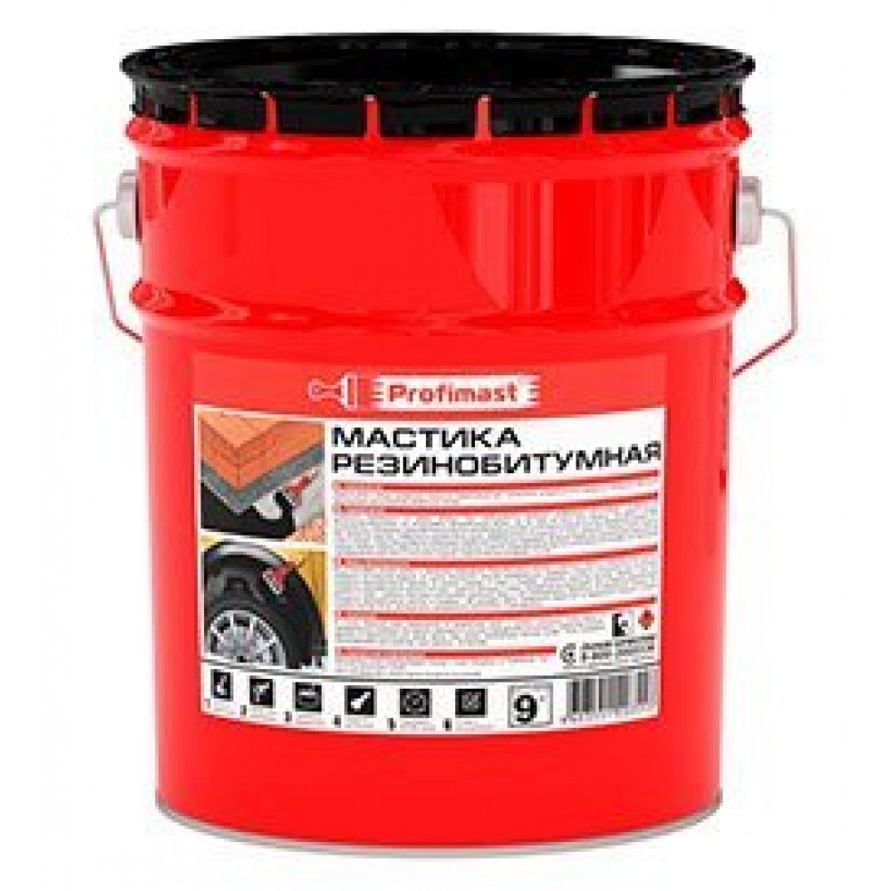 Мастика резино-битумная  10л/9,0кг