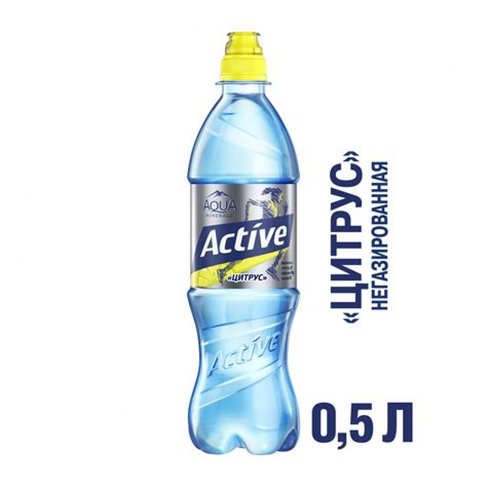 Вода АКВА Минер Актив Цитрус негазированная ПЭТ 0,5л