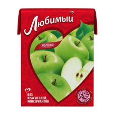 Сок Любимый Яблочный ПЭТ 0,3л