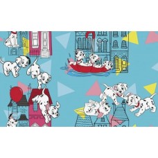 Обои виниловые на флиз.основе 1,06*10,05 Дисней 101 Долматинец голубой E-D-009B ХХХ