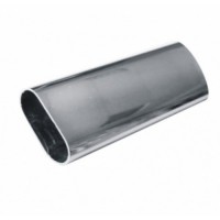 Труба хромированная мебельная овальная 15х3000 (9004)