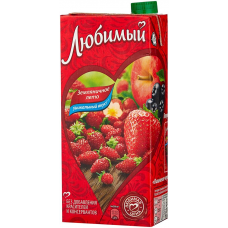 Сок Любимый Яблоко Рябина Клубника Земляника ПЭТ 0,3л