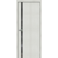 Полотно дверное ЭКО Браво-30 200*90 Bianco Melinga Mirox Grey