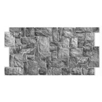 Панель ПВХ 980*490мм Камень натуральный серый