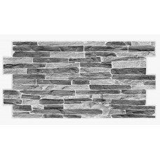 Панель ПВХ 980*500мм Сланец темный серый