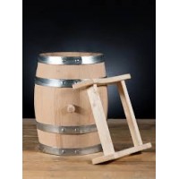 Бочка дубовая с краном на подставке 10 л