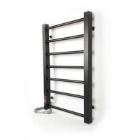 Полотенцесушитель элекрический 500х600х100 90W Л черный 08061В