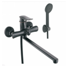 Смеситель для ванны с  длинным изливом P22139HG Чёрная бронза)