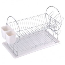 Сушилка для посуды двухуровневая настольная DR-1 50*23*36см Рыжий кот 310851