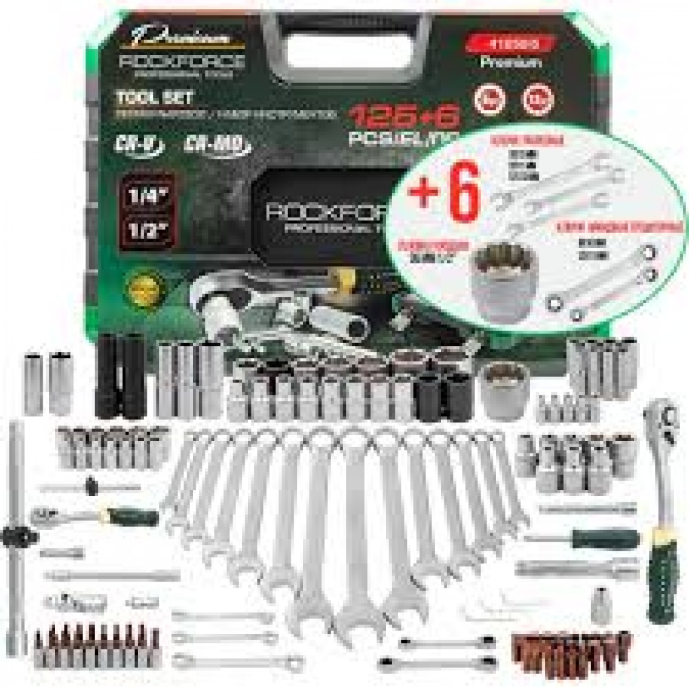 Набор инструментов - 125+6 предметов  1/4", 1/2" RF-41252-5 Premium 64612