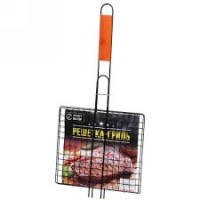 Решетка гриль антипригарная 23*20см (длина с ручкой 47см) 862-077