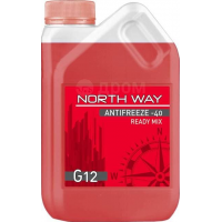 Антифриз красный (-40С), 5кг G12 NORTH WAY