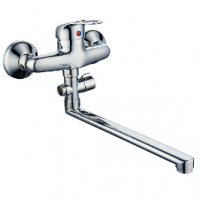 Смеситель для ванны ROEGEN силумин длинный излив 40мм RC110B