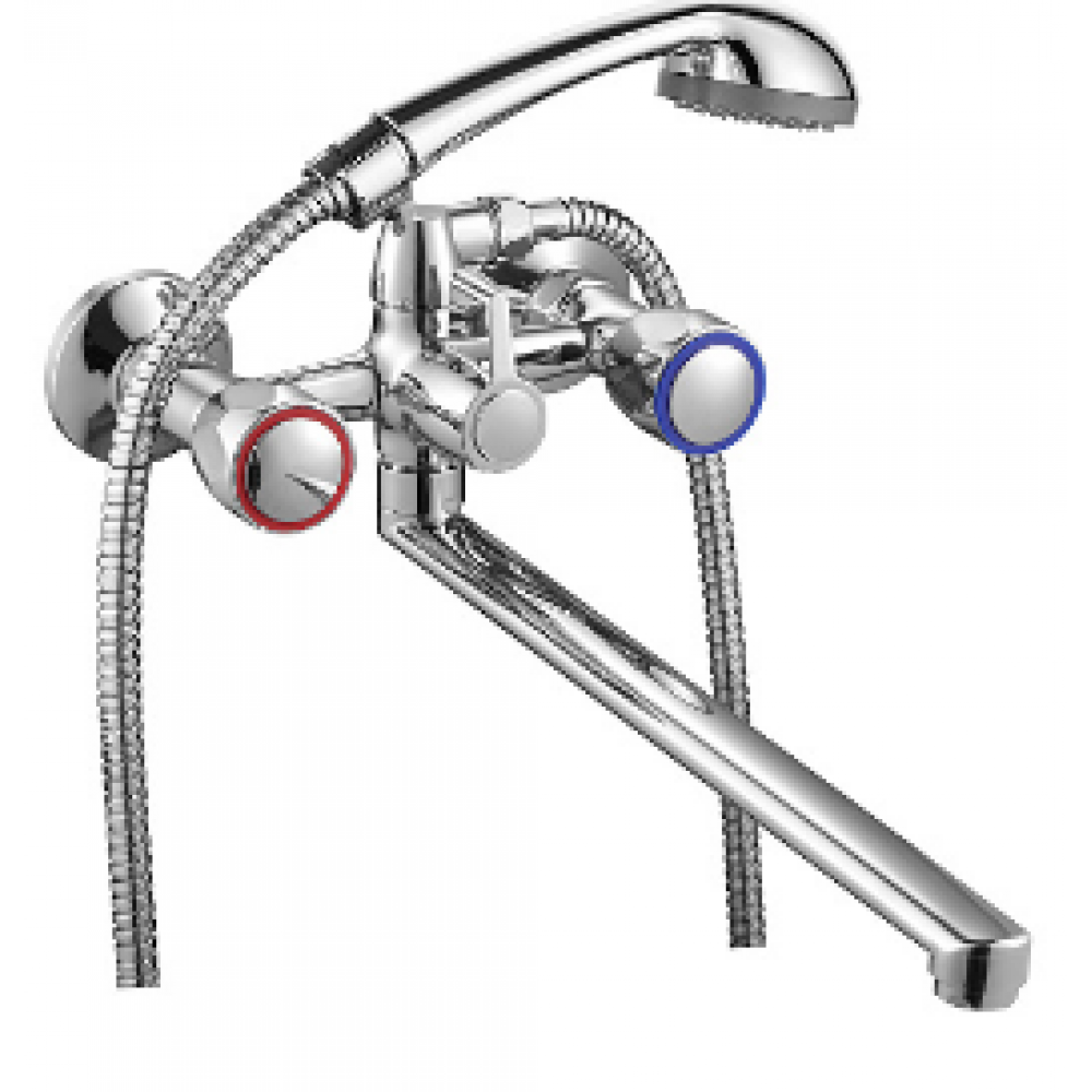 Смеситель для ванны ROEGEN 1/2" керамический  дивертор RR120C
