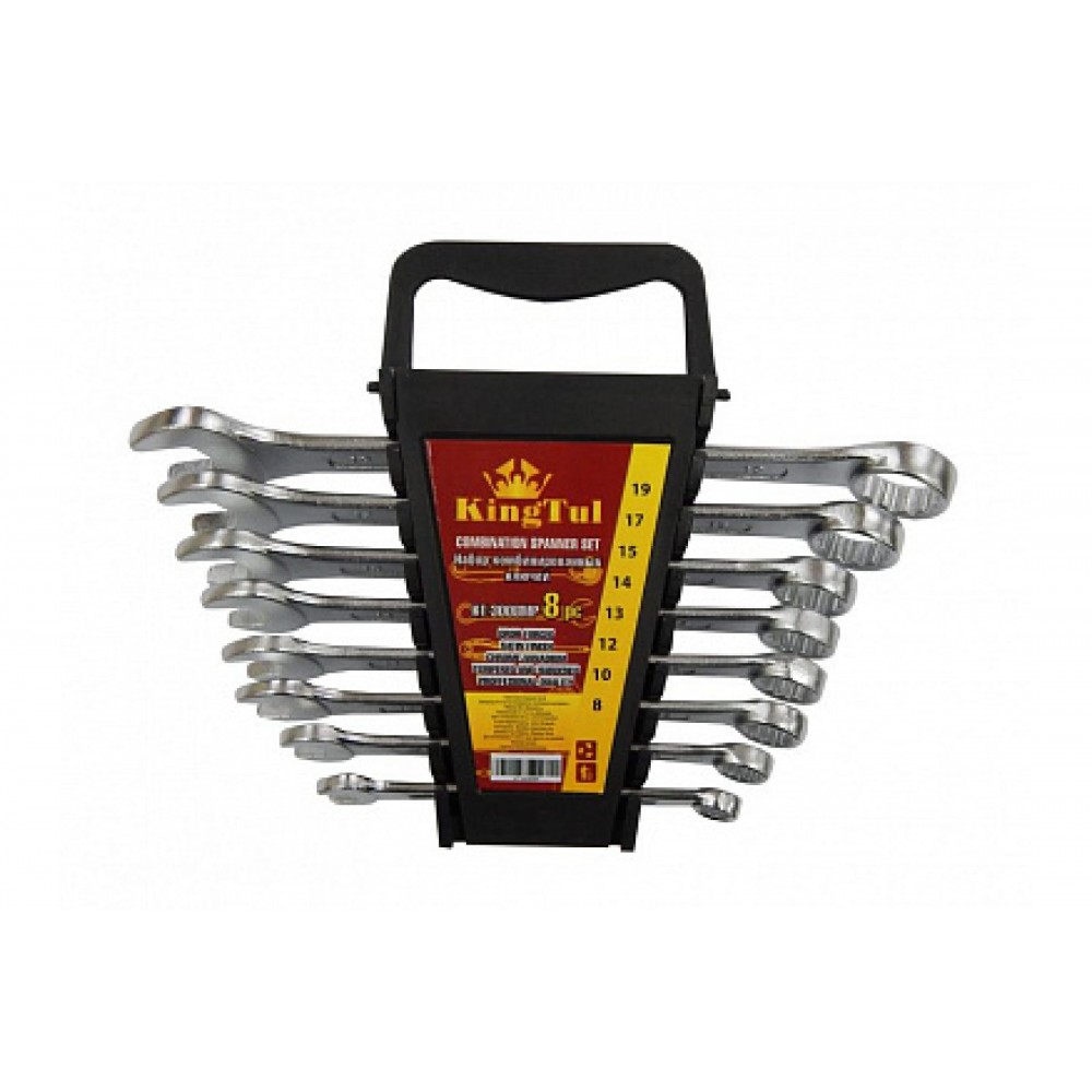 Набор ключей  8шт 8-19 комбинированных KINGTUL KT 3008MP (СД Х)