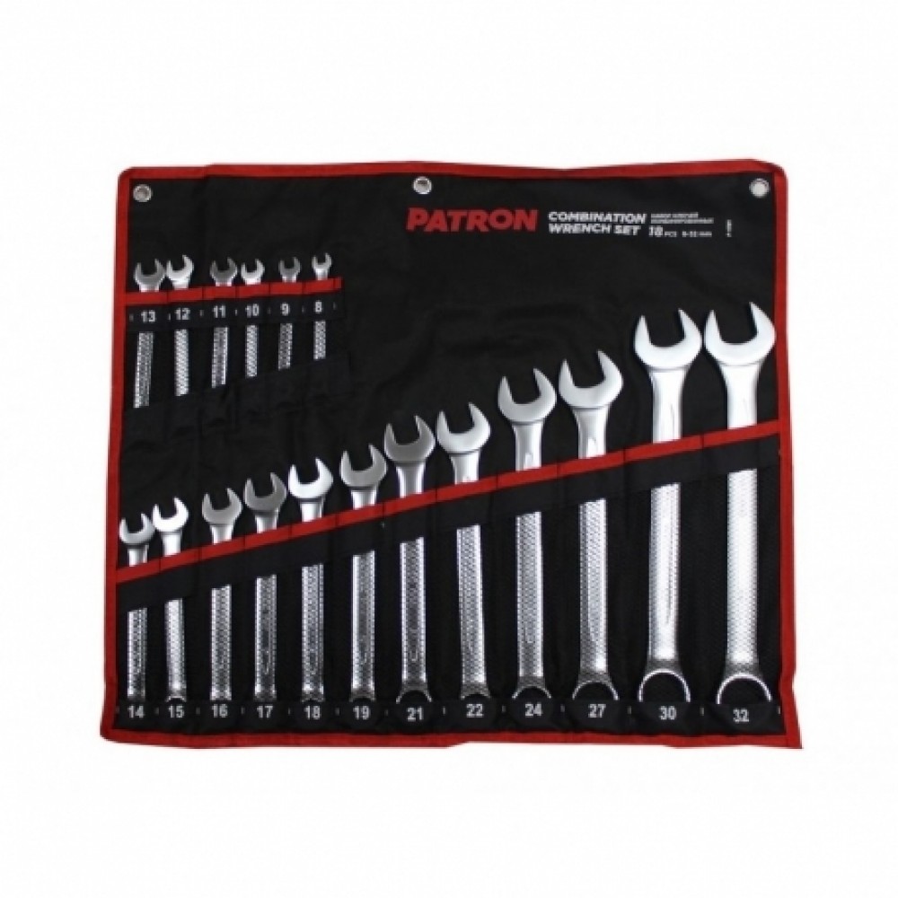 Набор ключей 18шт 8-32 рожково-накидные в чехле 5181-PA