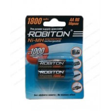 Батарейка Аккумуляторная  Robiton R6 1800mAh BL2