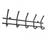 Вешалка настенная 5 кр. черный/серебро ВН5