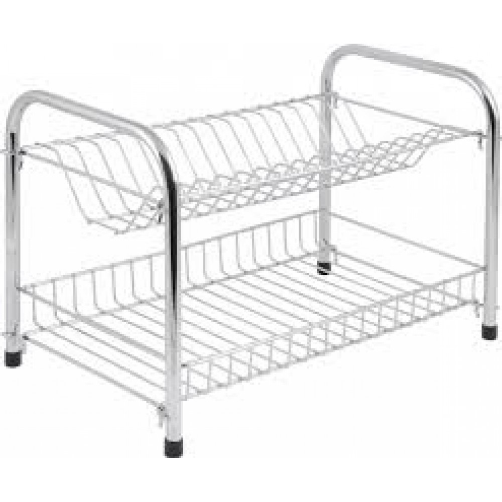 Сушилка для посуды двухуровневая W3856E 39,5*24*28 см Рыжий кот 310859