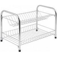 Сушилка для посуды двухуровневая W3856E 39,5*24*28 см Рыжий кот 310859