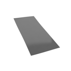 Лист оцинк Poliester RAL 7024 графитовый 0,5мм (1,25м*2м) 1шт=2,5м2 в пленке 