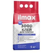 Клей для плитки морозостойкий ILMAX 3000 мешок  5 кг