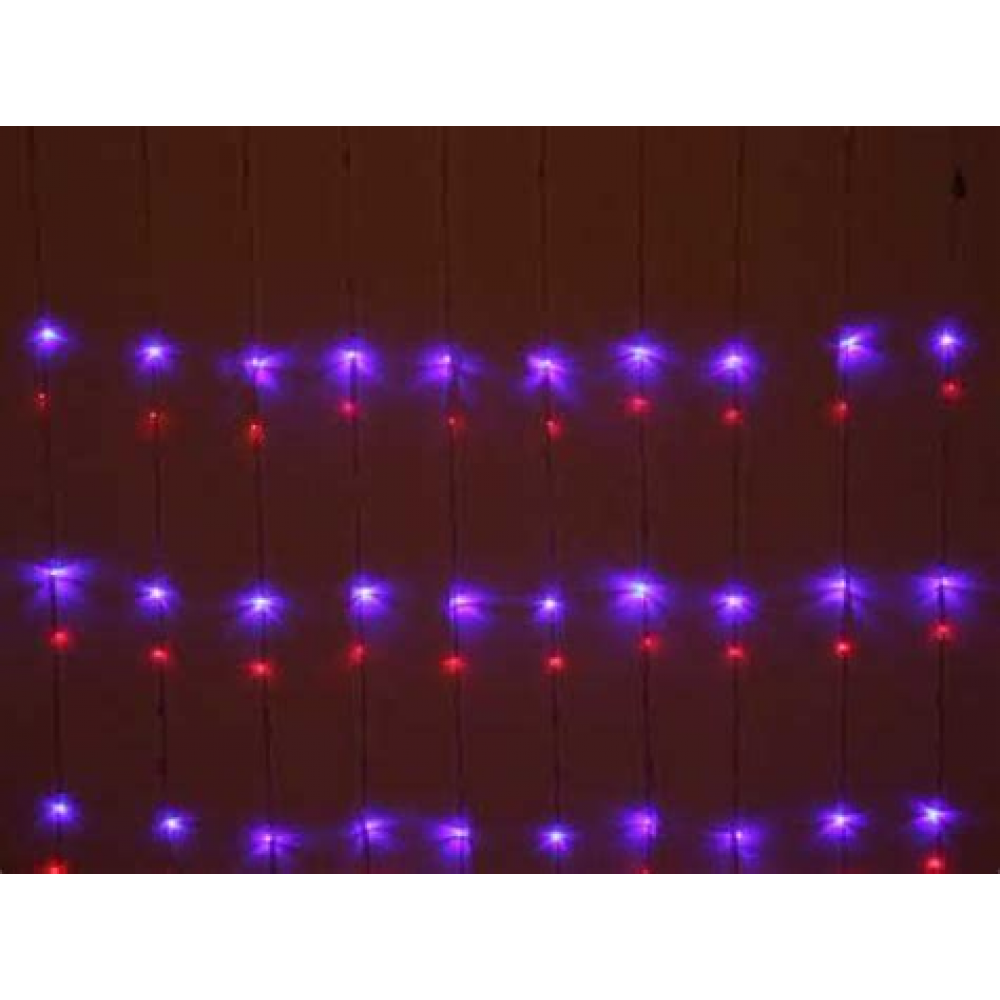 Купить Гирлянда для дома 5.5м 50 ламп LED прозрач. пров. 8 реж. IP-20  Красный 127-016 по цене 130.00р. от производителя