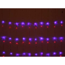 Гирлянда для дома 5.5м 50 ламп LED прозрач. пров. 8 реж. IP-20 Красный 127-016 