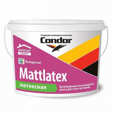 Водоэмаль интерьерная Condor Mattlatex латексная ведро 7,5кг