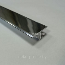 Профиль д/керам.плитки алюм. швеллер П 12*12*12 серебро глянец 2,7м