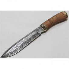 Нож разделочный НР-43 ВИШНЯ клинок (сталь ХВ6/граб/мельхиор)  арт.54656