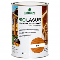 Лак- Антисептик лессирующий защитно-декоративный Тик PROSEPT BIO LAZUR 0.9л (040-09)