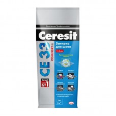 Затирка для швов 2-5мм Ceresit  CE 33  Comfort, цвет графит 2кг (16) 